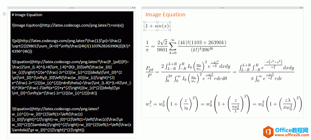 Markdown 图片类 LaTeX 公式