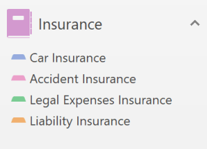 Insurance in OneNote