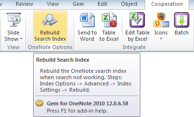 <b>如何重建 OneNote 搜索索引, 解决无法准确查找问题</b>