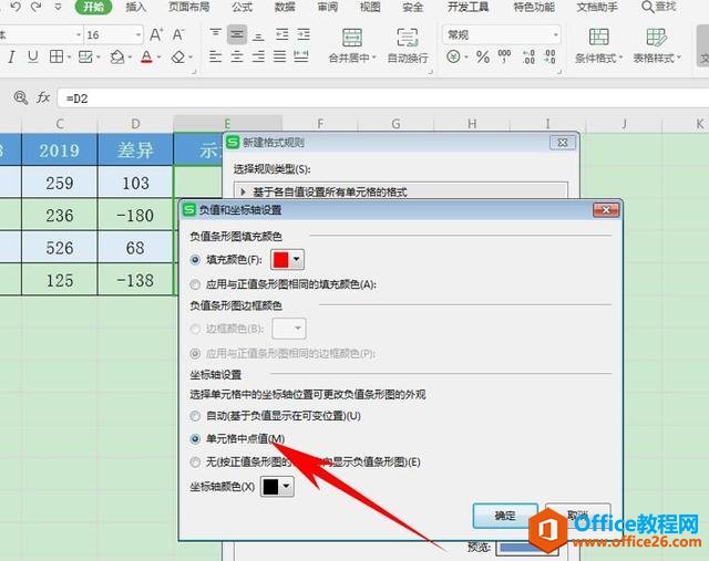 Excel 表格技巧—怎么用盈亏图进行差异分析