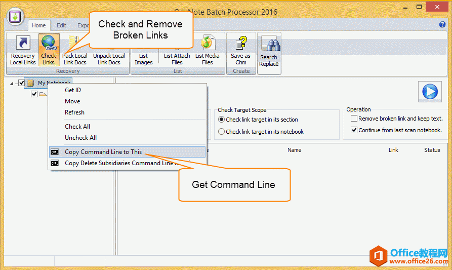 <b>如何自动检查和删除 OneNote 无效链接</b>