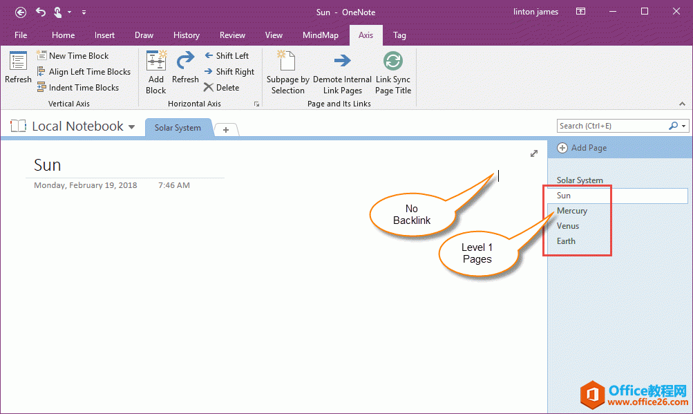 <b>一键降级思维导图中子主题的 OneNote 页面，并添加回链跳回思维导图页</b>