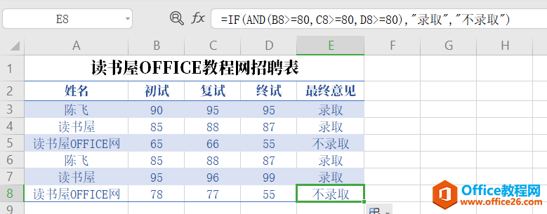 WPS中IF与AND函数典型应用实例教程5