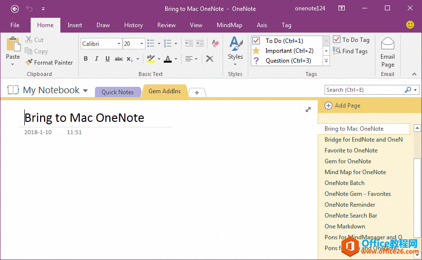 <b>如何让 OneNote 的左侧的笔记本树窗格固定显示出来？</b>