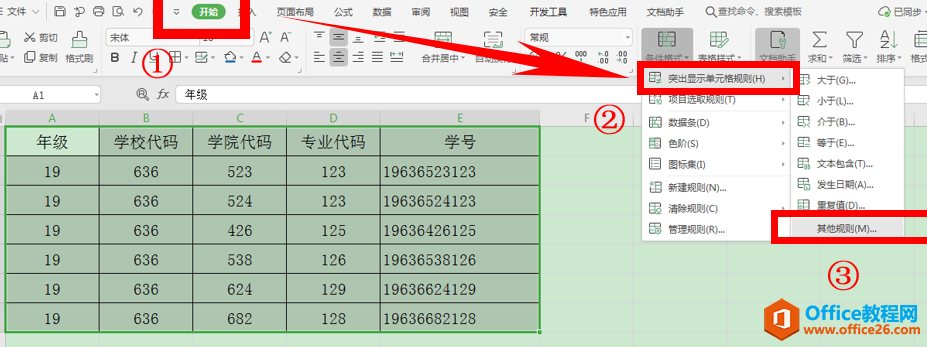 excel利用条件格式美化表格