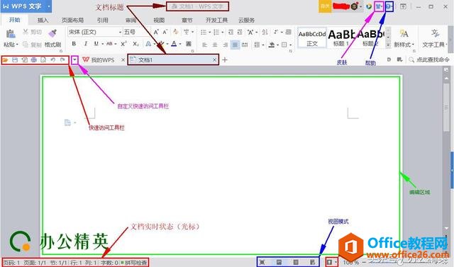 课程丨WPS 文字工作界面介绍（2016版）