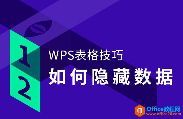 WPS表格技巧—如何隐藏数据