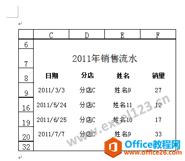 粘贴带行号和列标的图片到其他位置