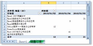 妙用Excel数据透视表制作销售报表的方法