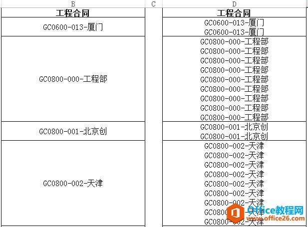 批量填充空白单元格