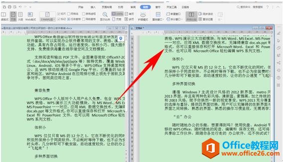 WPS文字技巧—文档如何并排比较并实现同步滑动
