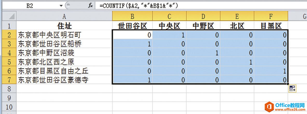 Excel判断单元格中是否包含特定的字符串