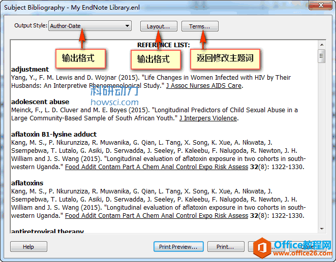 EndNote的主题目录（Subject Bibliograpy）