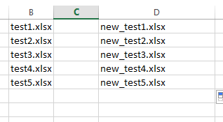 Excel中使用VBA宏批量重命名文件