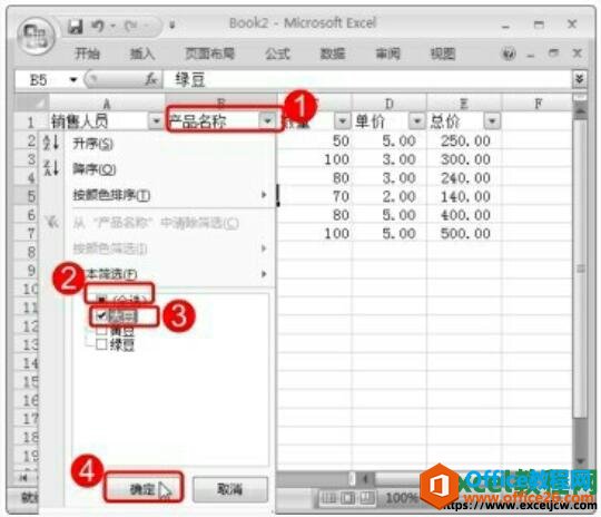 excel2007多条件筛选方法