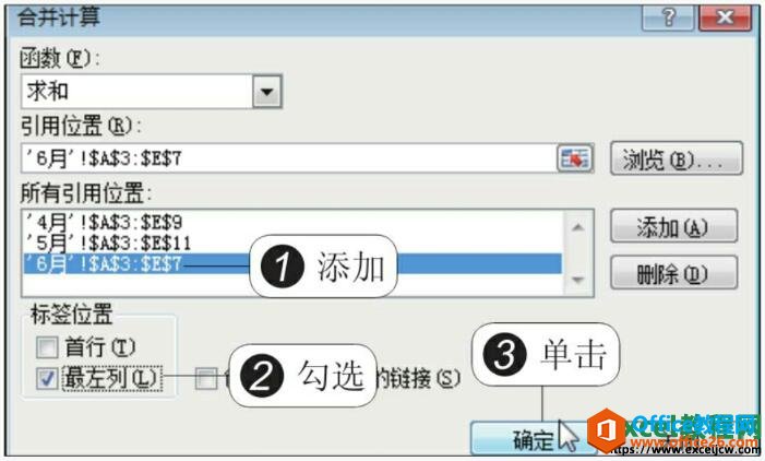 完成excel单元格引用位置的添加