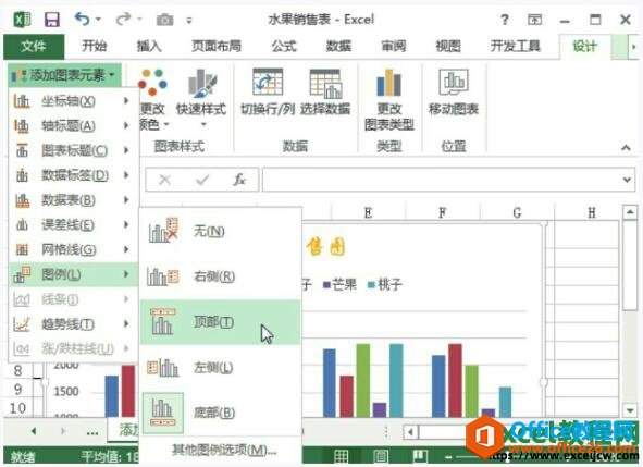 在excel2013中添加图例和数据标签