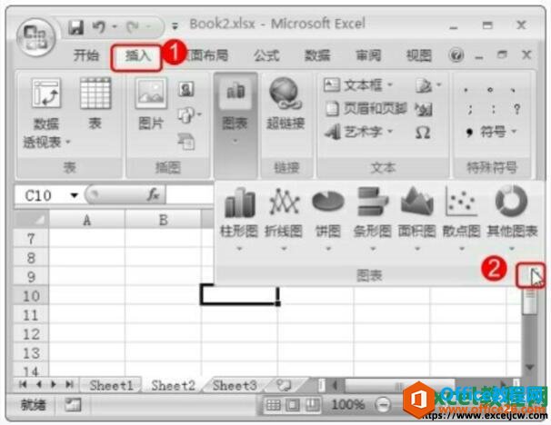excel2007中设置默认图表和一个图表多个类型的方法