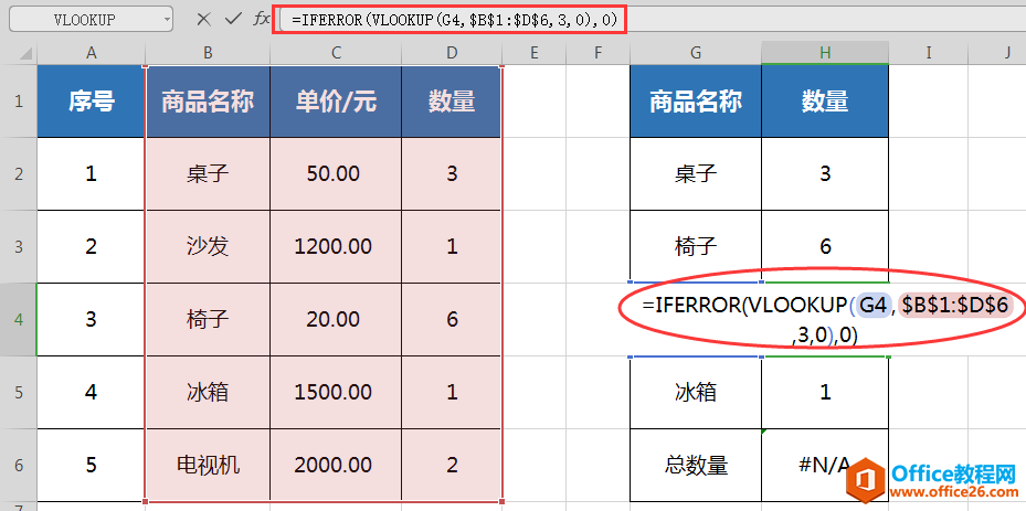 vlookup函数结果显示#N/A怎么办？