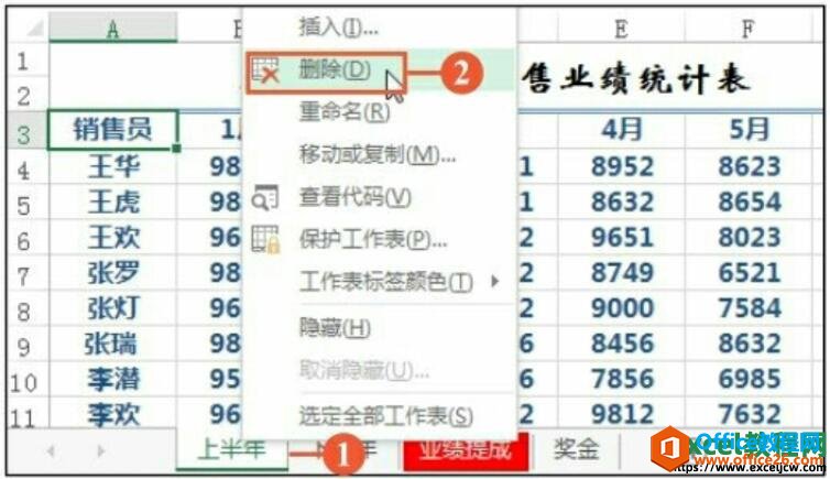 excel2016删除工作表方法