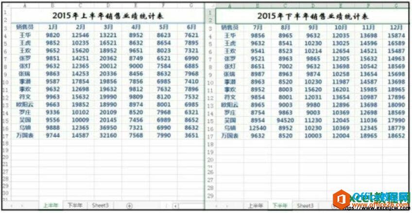 excel2016数据比较的方式