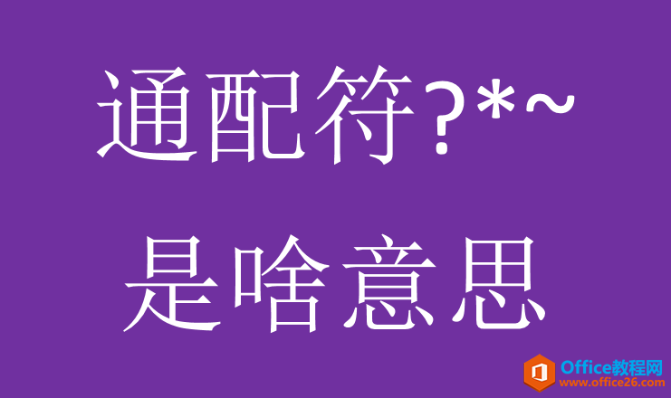 Excel办公技巧：常用通配符？*~用法解析