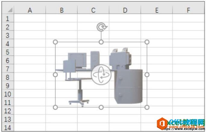 在excel表格中查看3D模型