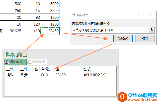 excel 如何监视单元格的值及其值的变化