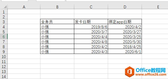 excel 如何判断发卡日期30天内绑定有效？