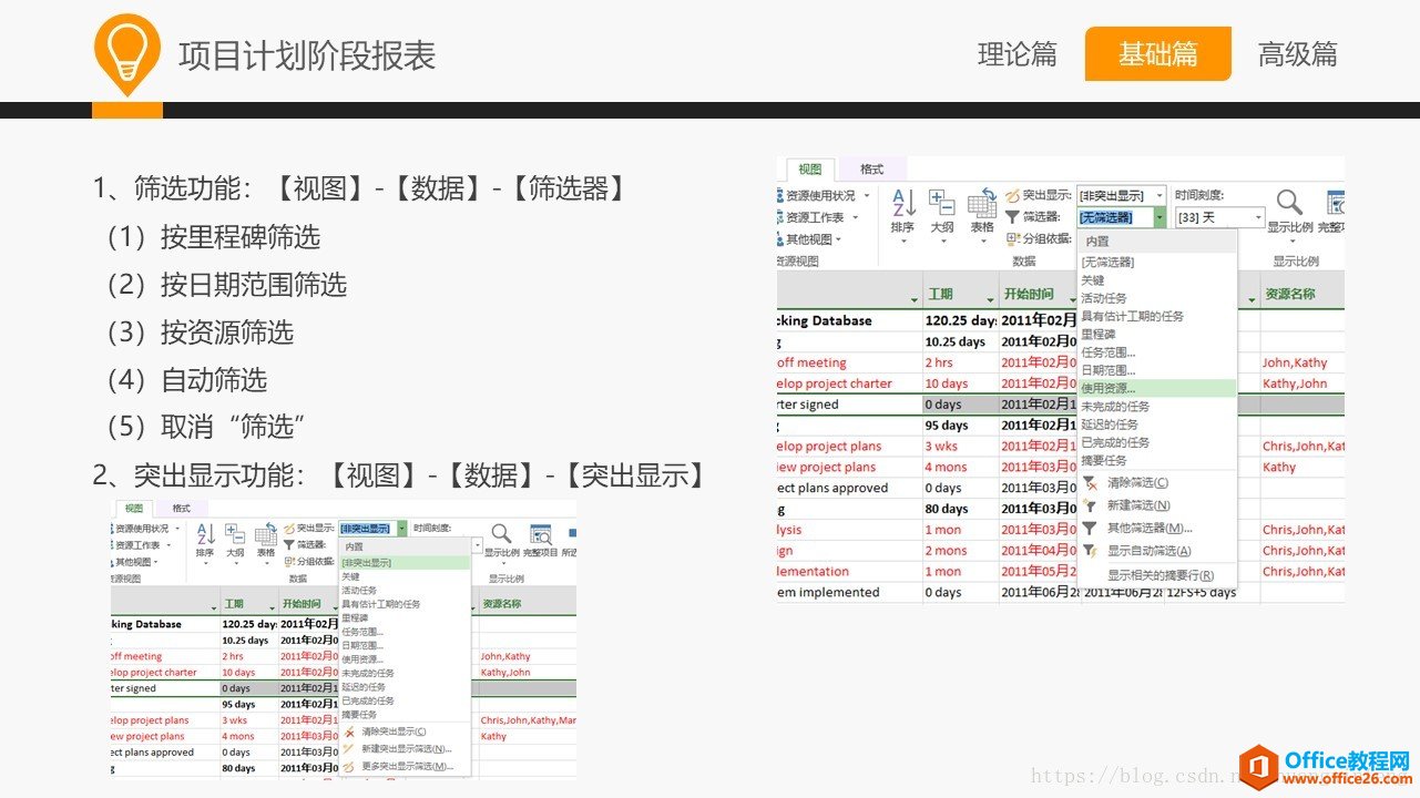 和大家一起学 Project—Project基础应用