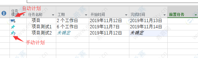 Project 2016中任务模式有哪几种?