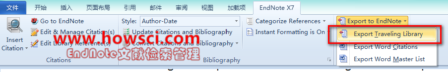 <b>如何导出word参考文献至EndNote并保留原Library的方法</b>