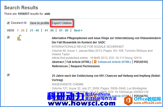 <b>EndNote 如何批量导入Willey Online Library文献的方法</b>