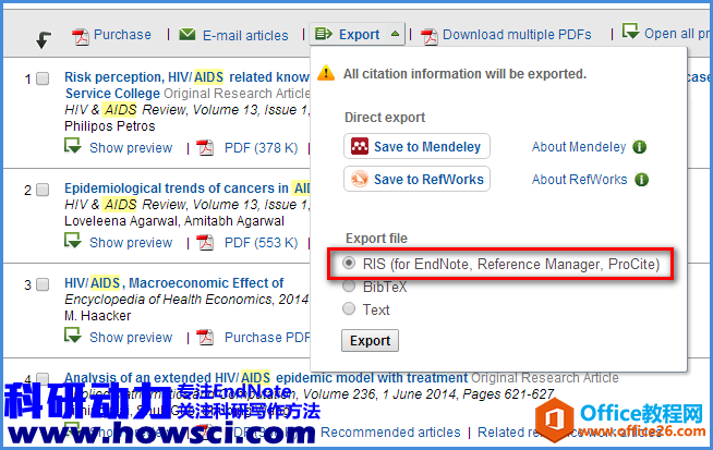 <b>EndNote 如何批量导入Sciencedirect文献的方法</b>