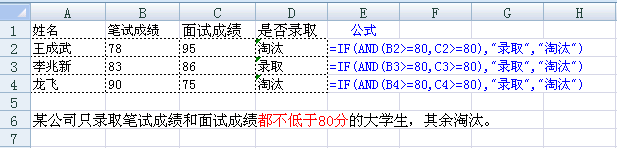 And函数 语法及实例