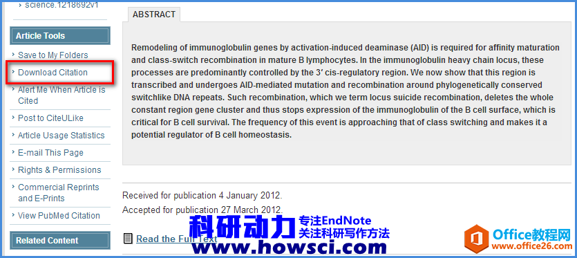 <b>EndNote 如何导入Science文献的方法</b>