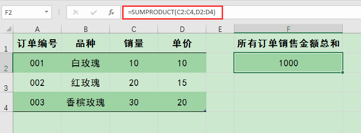 Excel办公技巧：SUMPRODUCT函数用法解析