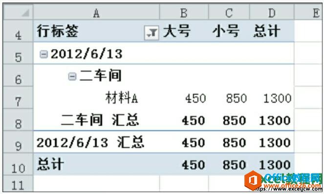 excel2010切片器筛选结果