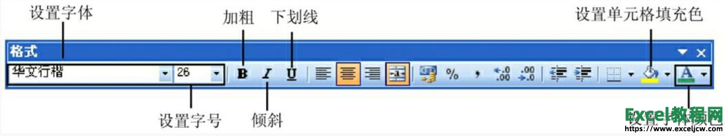 在excel2003表格中更改文本的字符格式