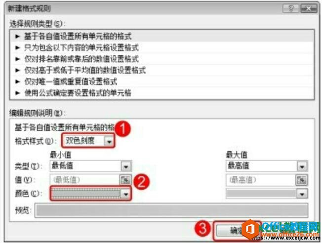 excel2007新建格式规则