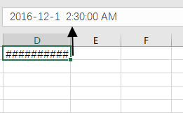 excel 单元格显示 ##### 符号错误