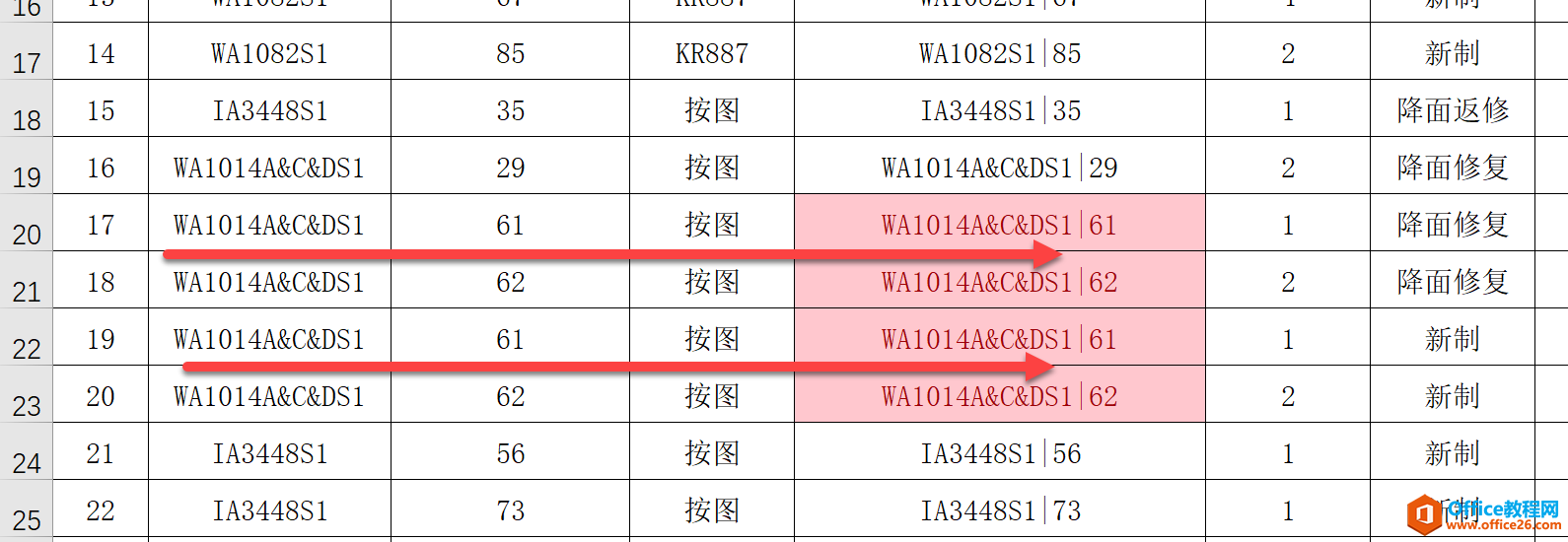 excel 如何设置多列多条件的重复提醒