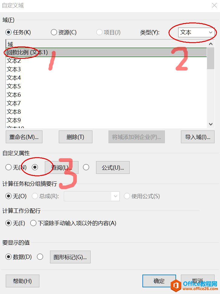 项目管理 | Project从入门到精通 | 下拉菜单的设置