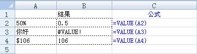 Value函数 语法及实例