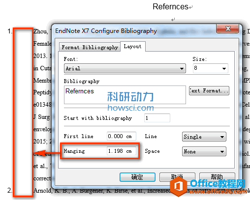 EndNote Configure Bibliography 设置