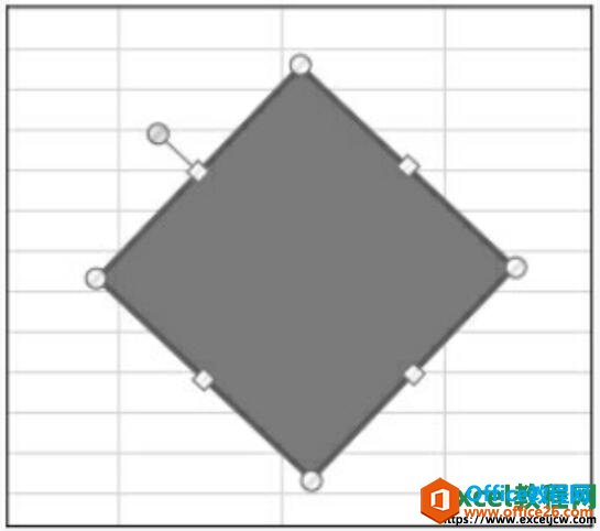 excel2007中旋转自选图形的方法