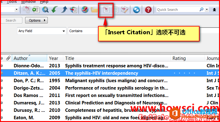 EndNote在PowerPoint中插入文献的方法