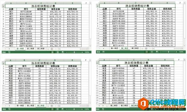 在excel2013中使用合并计算功能对复杂结构的多表汇总