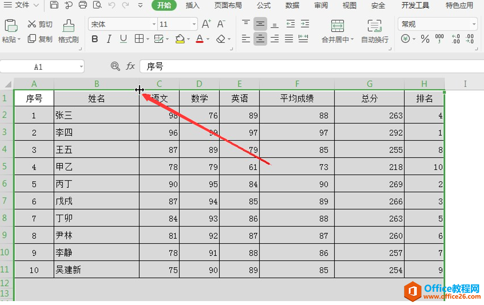 Excel表格技巧—如何统一Excel表格的宽度