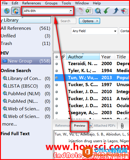 EndNote Library界面Layout图文详解